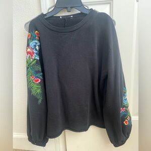 Zara Embroidered Sweatshirt